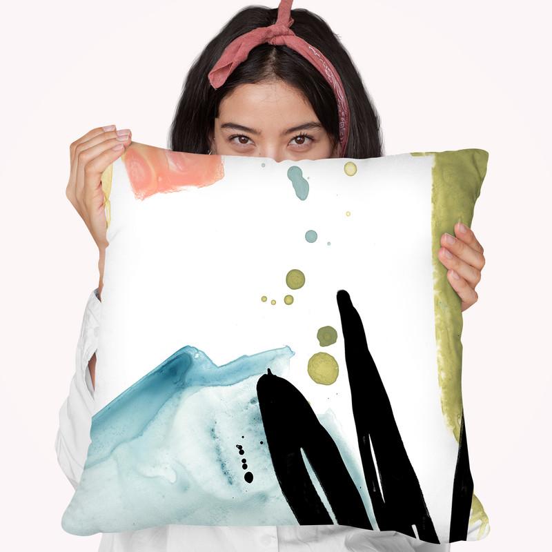 Tropical Moderne Ix Throw Pillow By World Art Group