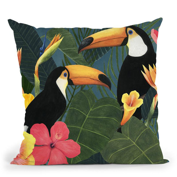 Tropical Wilderness Collection A Throw Pillow By World Art Group