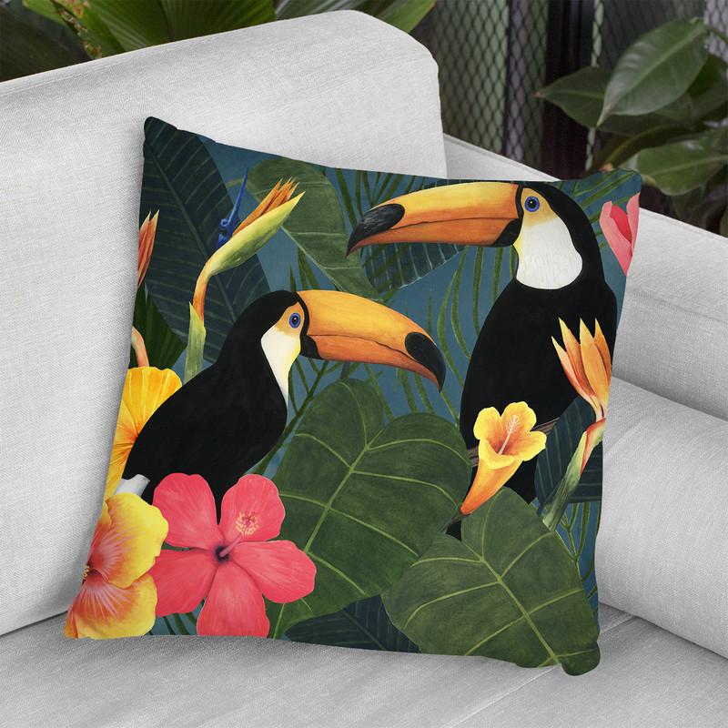 Tropical Wilderness Collection A Throw Pillow By World Art Group