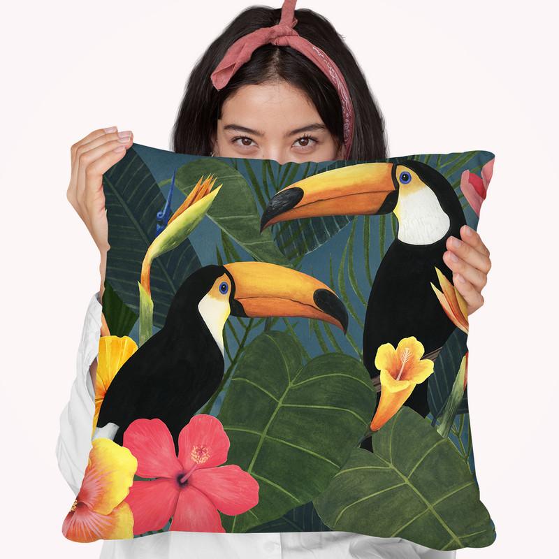 Tropical Wilderness Collection A Throw Pillow By World Art Group