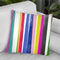 Vertical Bands I Throw Pillow By World Art Group