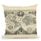 Vintage World Map Throw Pillow By World Art Group
