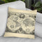 Vintage World Map Throw Pillow By World Art Group