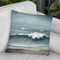 Sea Foam Throw Pillow By World Art Group