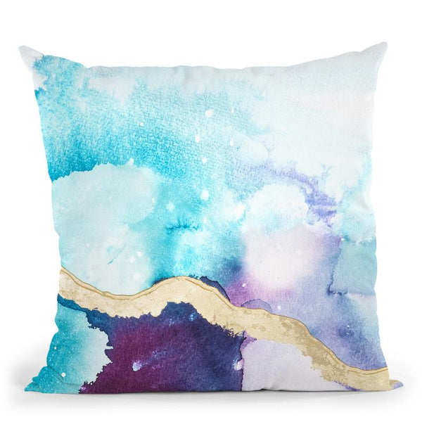 Ice Crystals Ii Throw Pillow By World Art Group