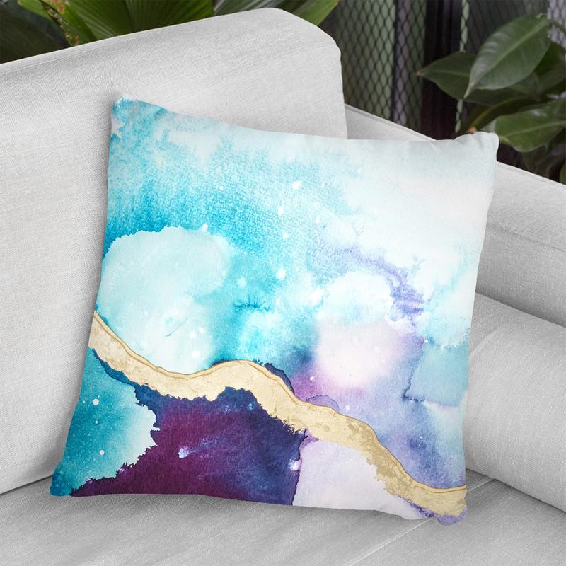 Ice Crystals Ii Throw Pillow By World Art Group