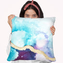 Ice Crystals Ii Throw Pillow By World Art Group