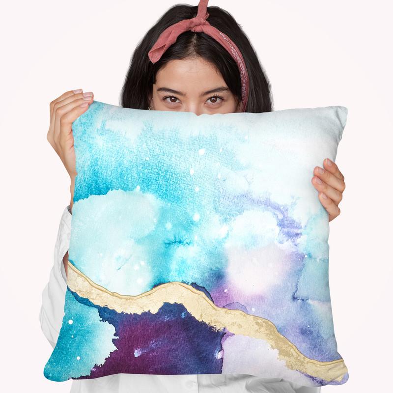 Ice Crystals Ii Throw Pillow By World Art Group