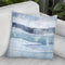 White Out In Blue I Throw Pillow By World Art Group