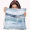 White Out In Blue I Throw Pillow By World Art Group