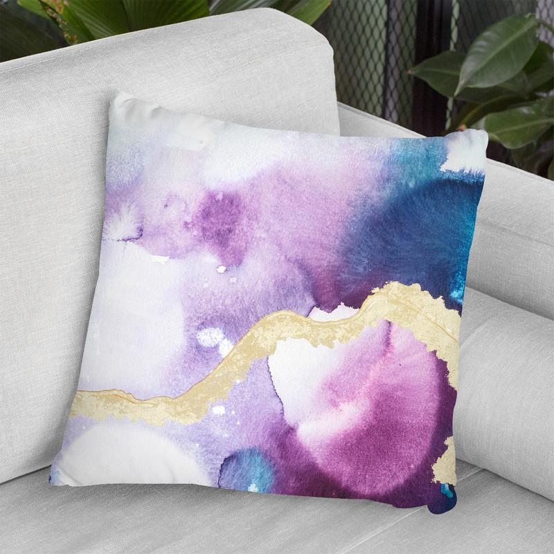 Ice Crystals Iii Throw Pillow By World Art Group