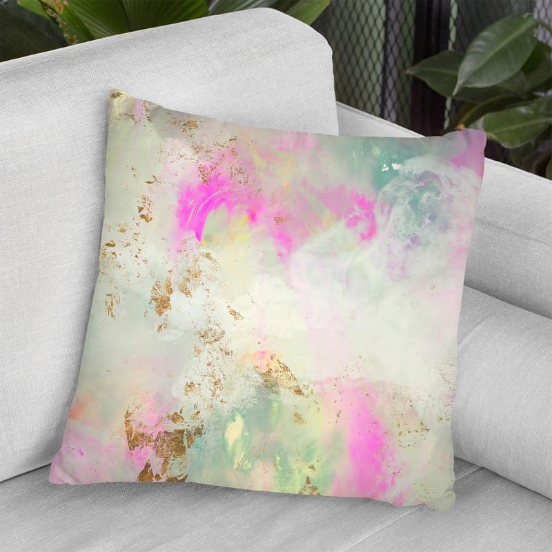 Pastel Swoop I Throw Pillow By World Art Group