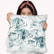 Sealife Batik I Throw Pillow By World Art Group