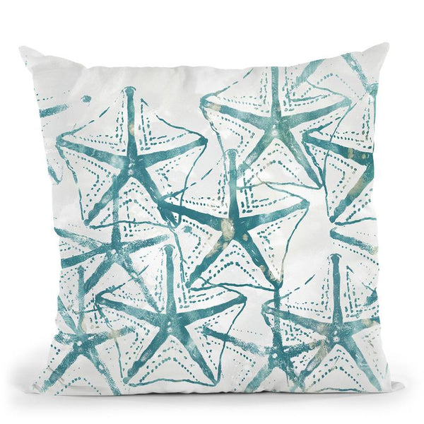 Sealife Batik V Throw Pillow By World Art Group