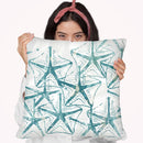 Sealife Batik V Throw Pillow By World Art Group