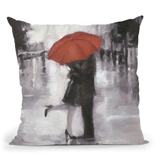 Caught In The Rain Throw Pillow By World Art Group