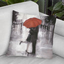 Caught In The Rain Throw Pillow By World Art Group