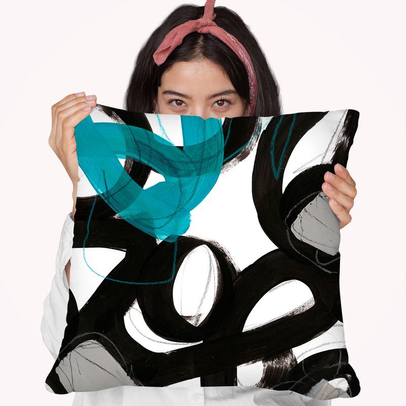 Chromatic Impulse Iii Throw Pillow By World Art Group