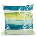 Aqua Streak I Throw Pillow By World Art Group