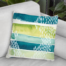 Aqua Streak I Throw Pillow By World Art Group