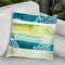 Aqua Streak I Throw Pillow By World Art Group