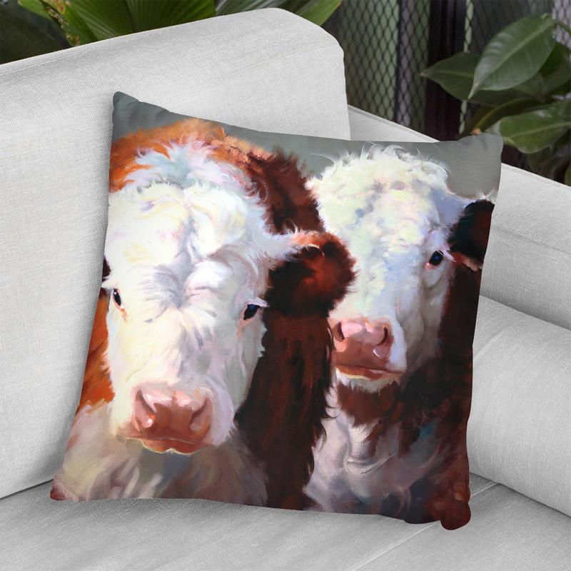 Buddies Throw Pillow By World Art Group