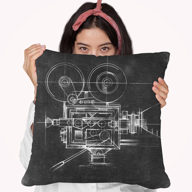 Camera Blueprints Ii Throw Pillow By World Art Group