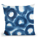 Indigo Bleed Ii Throw Pillow By World Art Group
