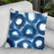 Indigo Bleed Ii Throw Pillow By World Art Group