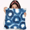 Indigo Bleed Ii Throw Pillow By World Art Group