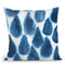 Indigo Bleed Iii Throw Pillow By World Art Group