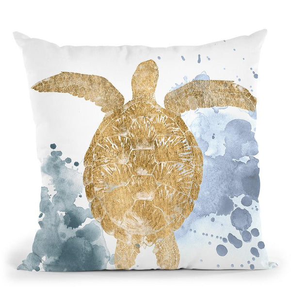 Gilded Splash Iii Throw Pillow By World Art Group