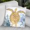 Gilded Splash Iii Throw Pillow By World Art Group