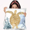 Gilded Splash Iii Throw Pillow By World Art Group