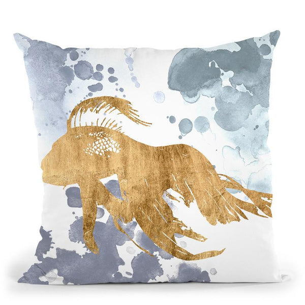 Gilded Splash Vii Throw Pillow By World Art Group