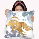 Gilded Splash Vii Throw Pillow By World Art Group