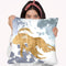 Gilded Splash Vii Throw Pillow By World Art Group