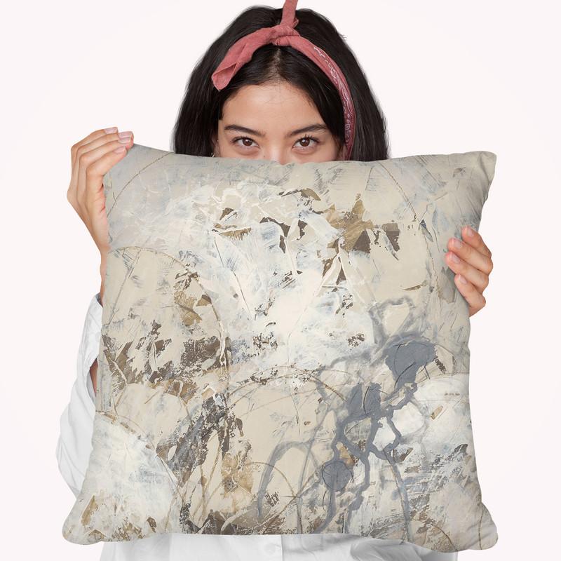 Impasto Gesture I Throw Pillow By World Art Group