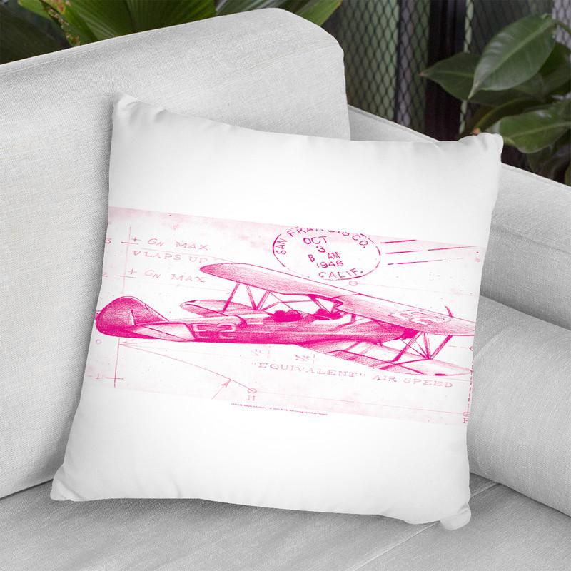 Flight Schematic I Throw Pillow By World Art Group