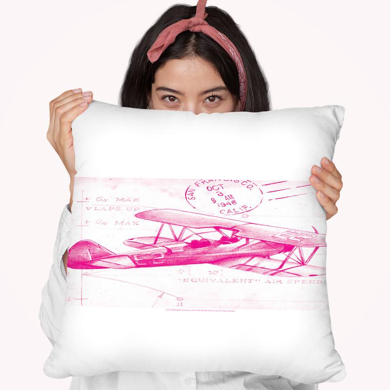 Flight Schematic I Throw Pillow By World Art Group