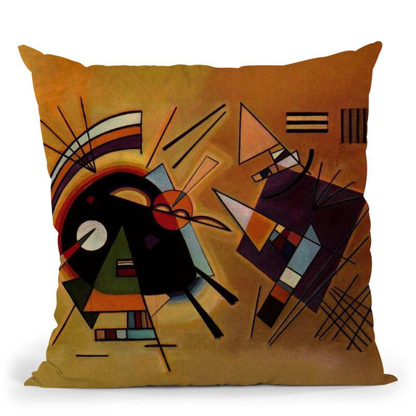Black-And-Violet Throw Pillow By Wassily Kadinsky