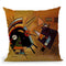 Black-And-Violet Throw Pillow By Wassily Kadinsky