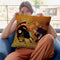 Black-And-Violet Throw Pillow By Wassily Kadinsky
