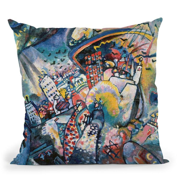 In Grey Throw Pillow By Wassily Kadinsky
