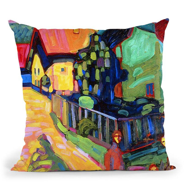 Mit-Und-Gegen Throw Pillow By Wassily Kadinsky