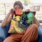 Mit-Und-Gegen Throw Pillow By Wassily Kadinsky