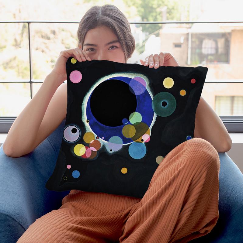 Overcast Throw Pillow By Wassily Kadinsky