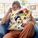 Several Circles Throw Pillow By Wassily Kadinsky