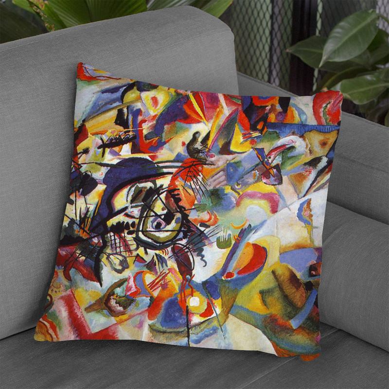 Aquarell 6 Throw Pillow By Wassily Kadinsky