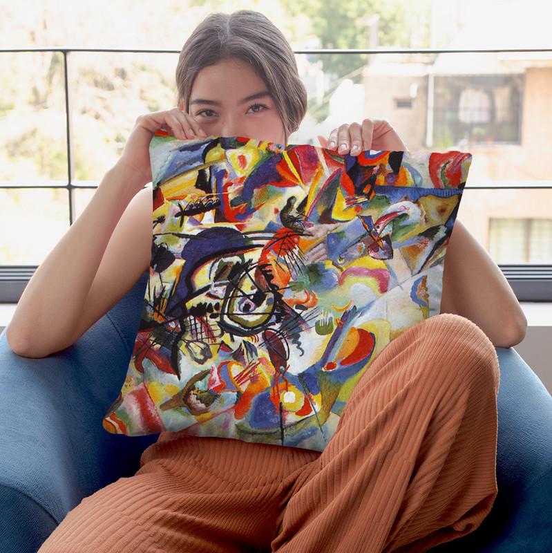 Aquarell 6 Throw Pillow By Wassily Kadinsky
